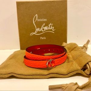 New Christian Louboutin Loubilink bracelet in Orange